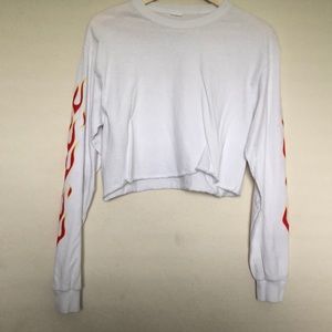 Flame crop top